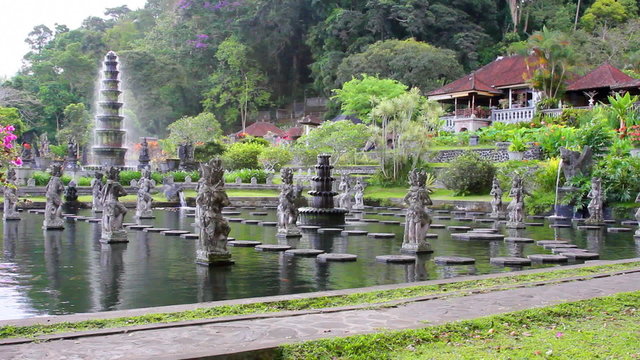 Tirta Gangga water palace on Bali, Indonesia