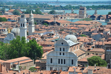 Naklejka premium Венеция с высоты птичьего полета. Италия