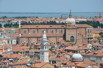 Fototapeta na wymiar Венеция с высоты птичьего полета. Италия