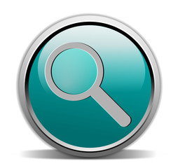 magnifying glass, turquoise