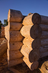 Corner of blockhouse from logs