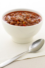 Gourmet chili beans with extra lean beef