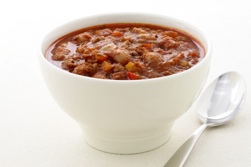 Gourmet chili beans with extra lean beef