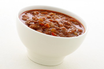 Gourmet chili beans with extra lean beef