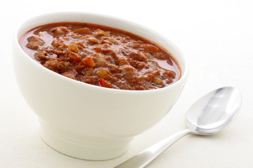 Gourmet chili beans with extra lean beef