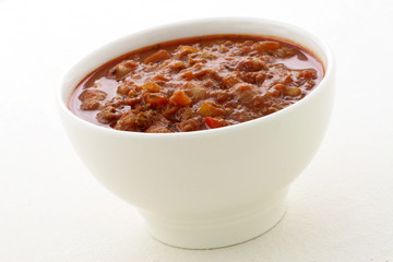 Gourmet chili beans with extra lean beef