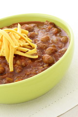 Gourmet chili beans with extra lean beef