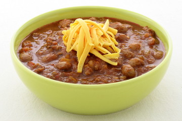 Gourmet chili beans with extra lean beef