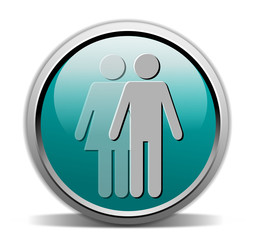 man, woman, turquoise