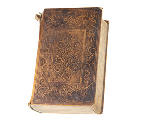 Antique book, isolated