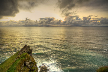 Cliffs of Moher at sunset, Co. Clare, Ireland