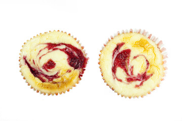 Isolated Cheesecakes