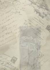 Obraz premium Old paper with elegant callygraphy