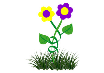 Flowers on the meadow