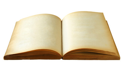 Old book on white background