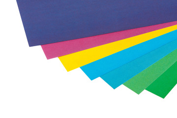 Pages of colored paper for children's creativity