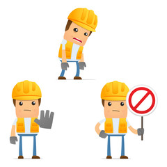 set of funny cartoon builder