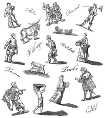 Village people illustration