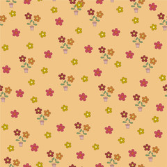 Fototapeta na wymiar Floral wallpaper pattern.