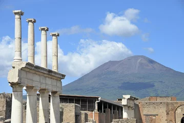 Crédence de cuisine en verre imprimé Volcan Volcan Vésuve