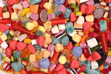 An assortment of colorful candy