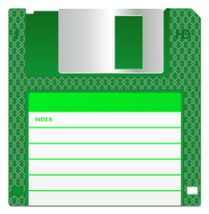 Green Floppy Disk