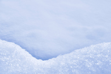 Detail of snowdrift – snow texture