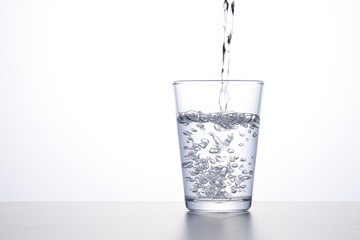 water to a glass