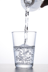 water to a glass