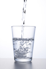 water to a glass