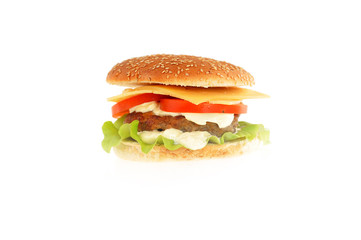 hamburger with cutlet