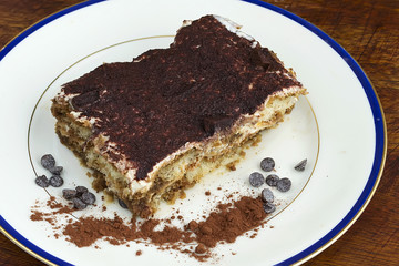 portion of tiramisù