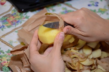 Sbucciatura patata