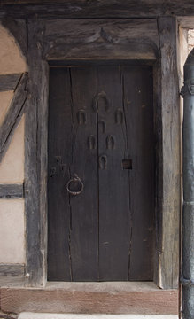 historic doot at Haut-Koenigsbourg Castle