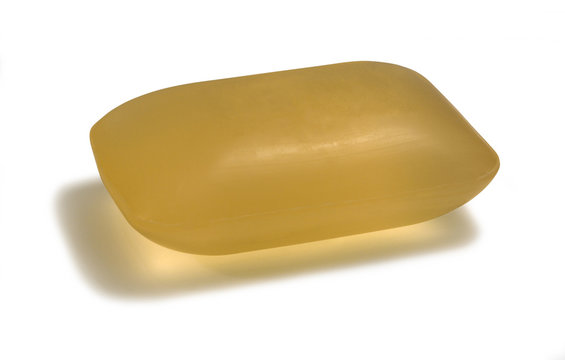 translucent yellow soap
