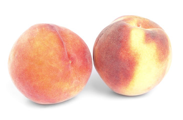peach on a white background