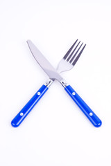 knife and fork isolated