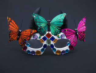 coloured party mask