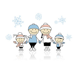 Happy family smiling together, christmas holiday