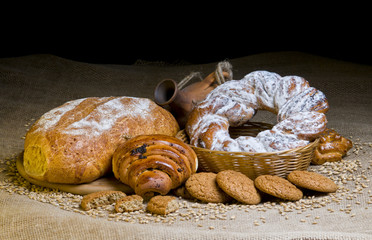 Assortment of baked goods