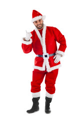 Santa Claus shows a message!