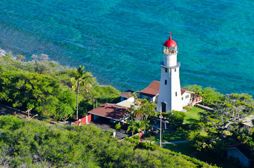 Fototapeta na wymiar Light House, Honolulu, Hawaii