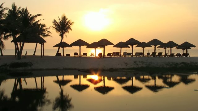 Phu Quoc Island Beach at sunset, Vietnam