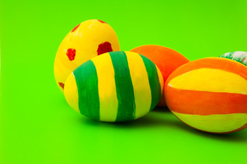 colored easter eggs
