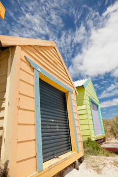 Colourful beach house