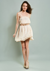 Naklejka premium Beautiful girl dancing