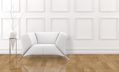 classic white interior