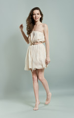 Fototapeta premium Beautiful girl dancing