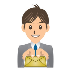 ビジネスマン A IT メール