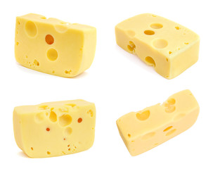 Cheese isolated on white background